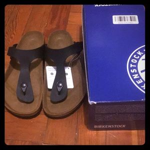 *BRAND NEW* Gizeh Birkenstock black size 6